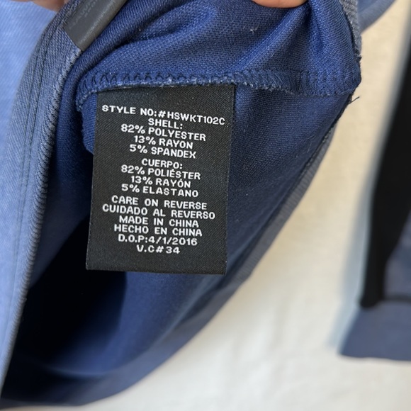 Hawke Co Men's Blue Black Pullover Sweater 1/2 Zip Large - Picture 10 of 13